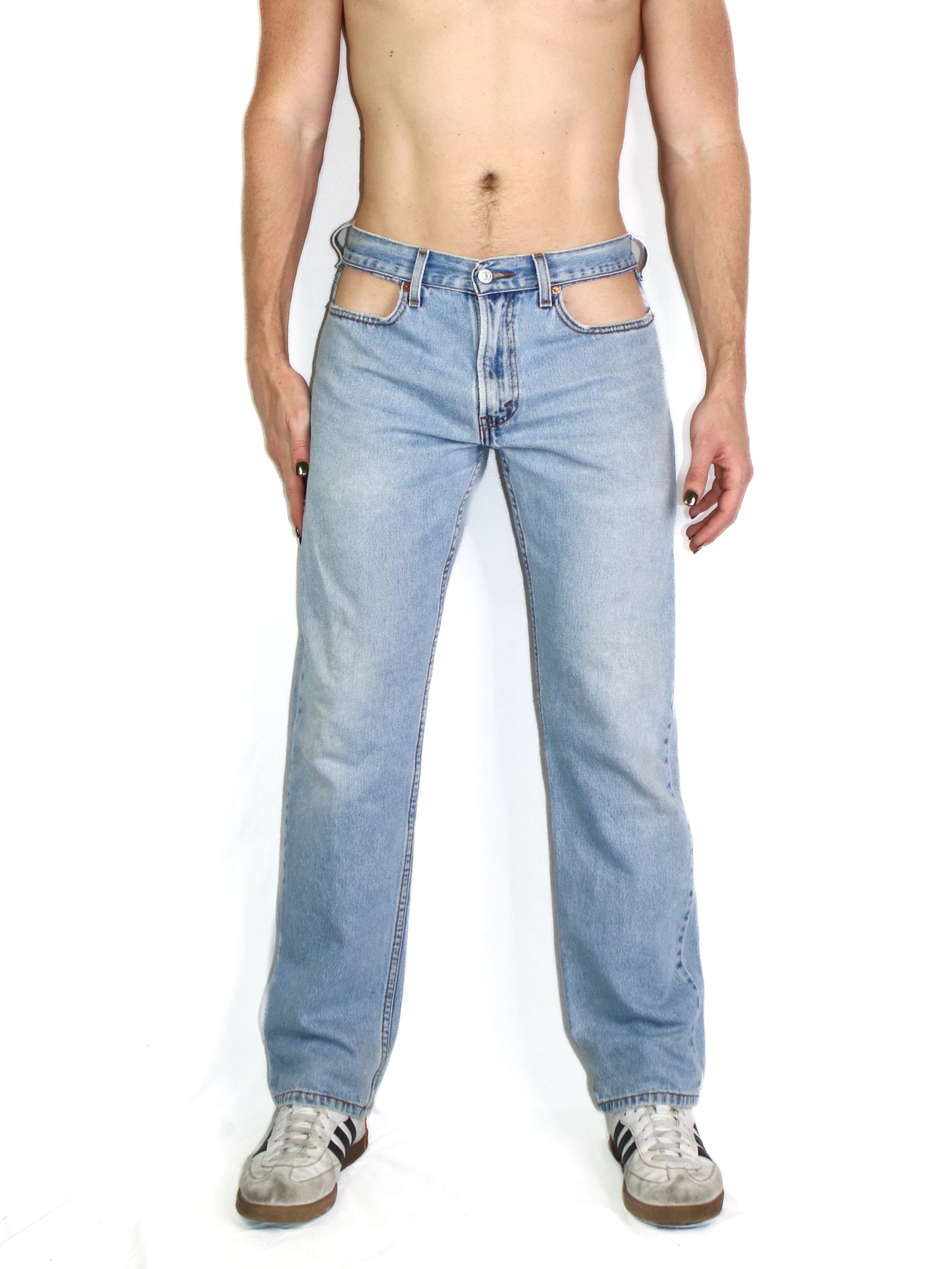 The JDC Vintage Denim Double Cut Out Jeans