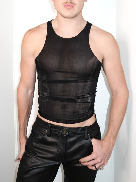 Defiant Black Silver Tank