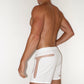 Vascular White Swim Shorts