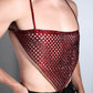 Red Crystal Blood Drop Top
