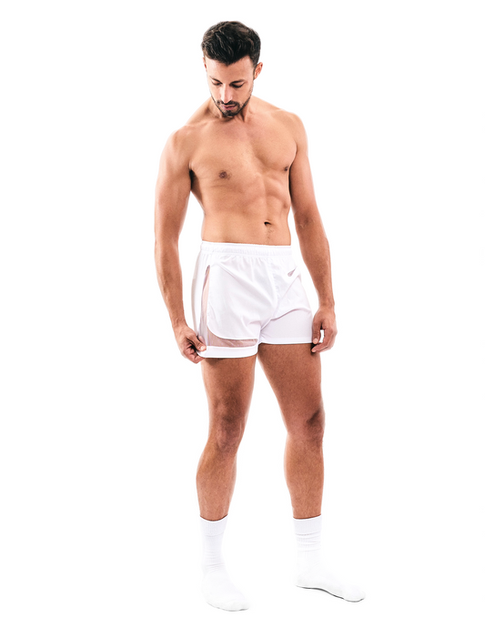 Vascular White Swim Shorts