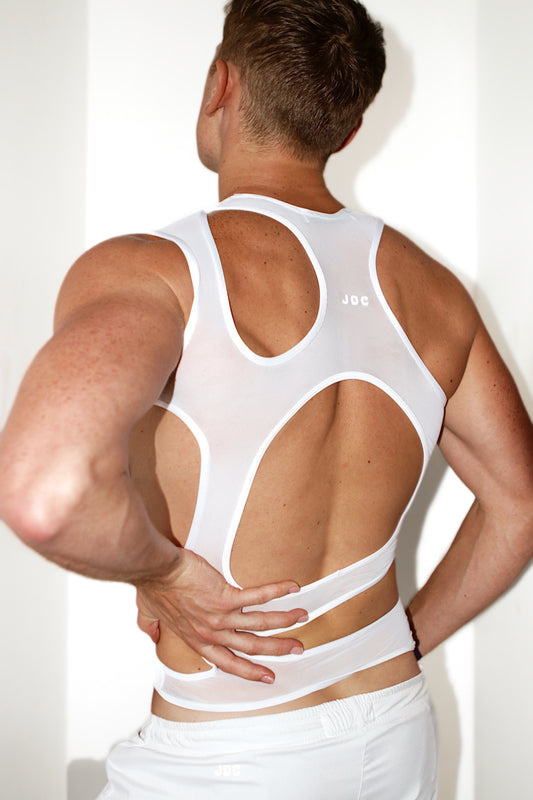 Hemo Cut Out Shirt White