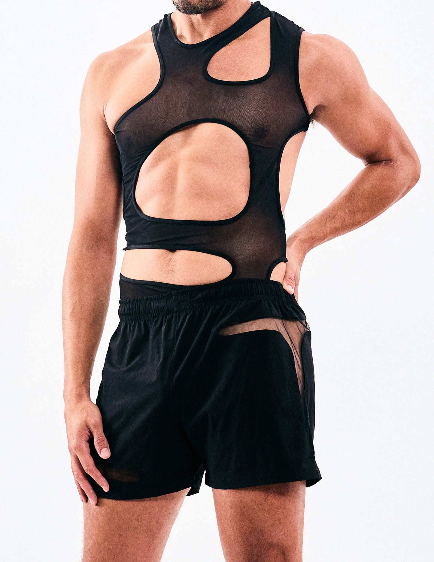 Vascular Black Swim Shorts