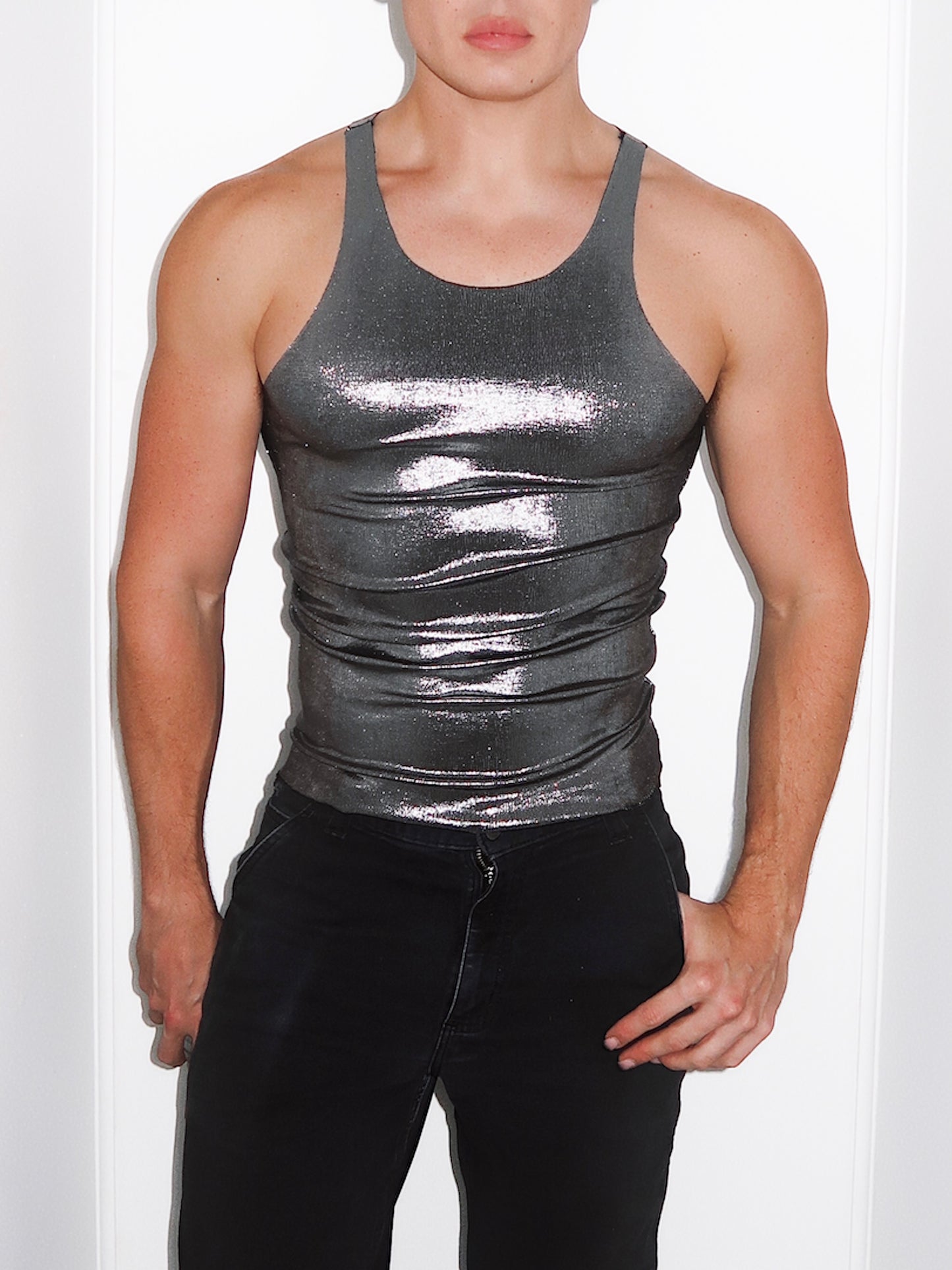 Defiant Silver Reflect Tank - High Cut