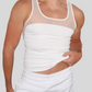 O Type Tank Top White