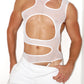 Hemo Cut Out Shirt White