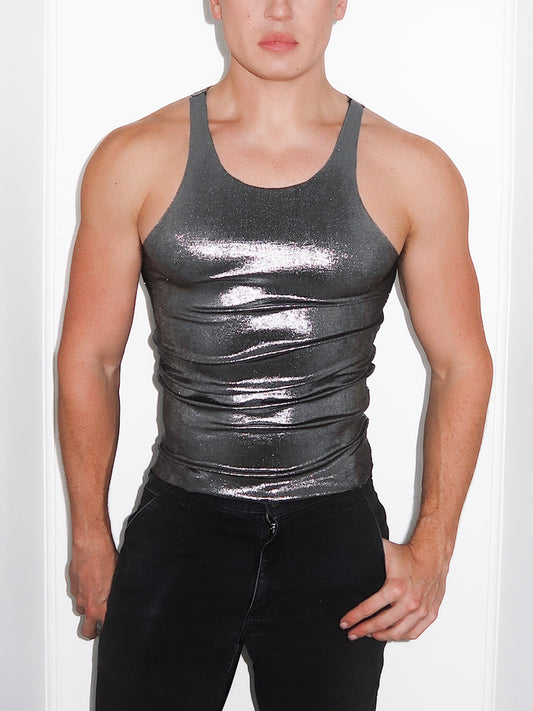 Defiant Silver Reflect Tank - High Cut
