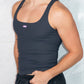 Steel Grey Solid Classic Tank Top