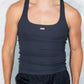Steel Grey Solid Classic Tank Top