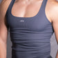 Steel Grey Solid Classic Tank Top